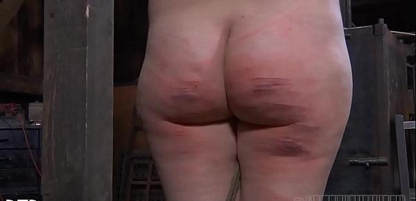  Stormy caning for lusty honey